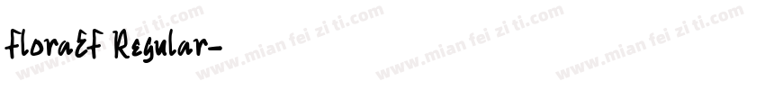 FloraEF Regular字体转换